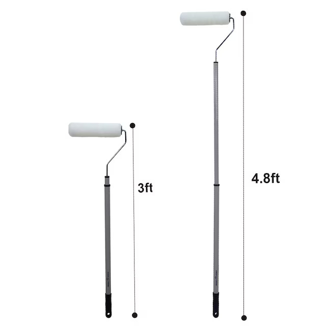 Project Source 2.2-ft to 4-ft Telescoping Threaded Extension Pole - 10 Pack
