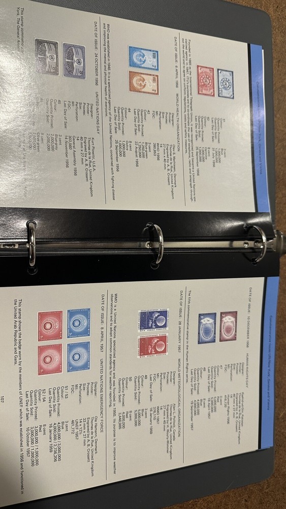 SCOTT UNITED NATIONS Postal Stamp Administration Album Catalog Book 1951-1994