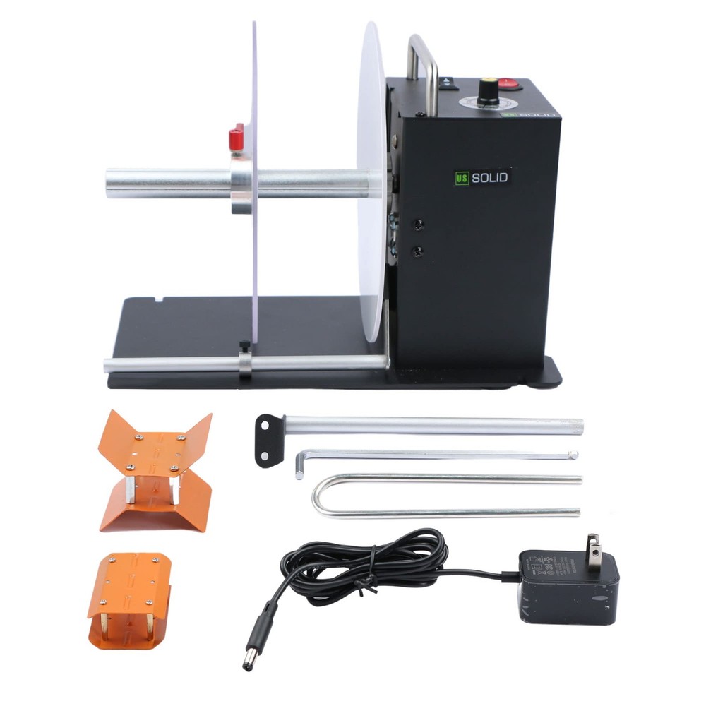 U.S. Solid Automatic Label Rewinder 6.3 in Width 8.66 in Roll Diameter