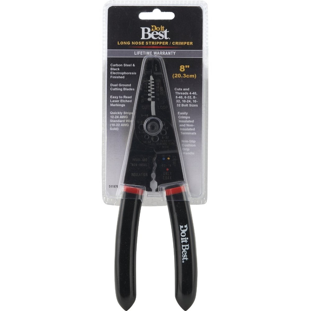 Do It Best 8 In. 10 AWG to 22 AWG Solid/Stranded Multi Cut & Wire Stripper SIM
