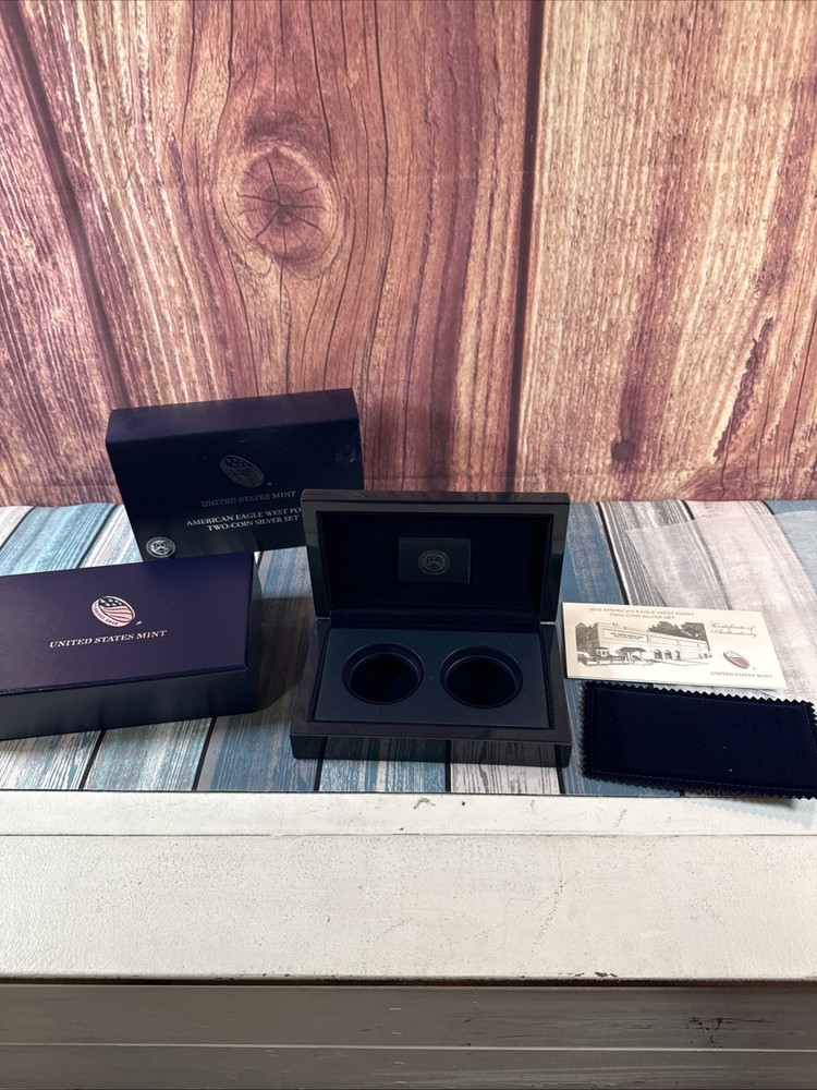 2013 American Eagle West Point Silver Set Box NO COINS BOX & COA ONLY! READ