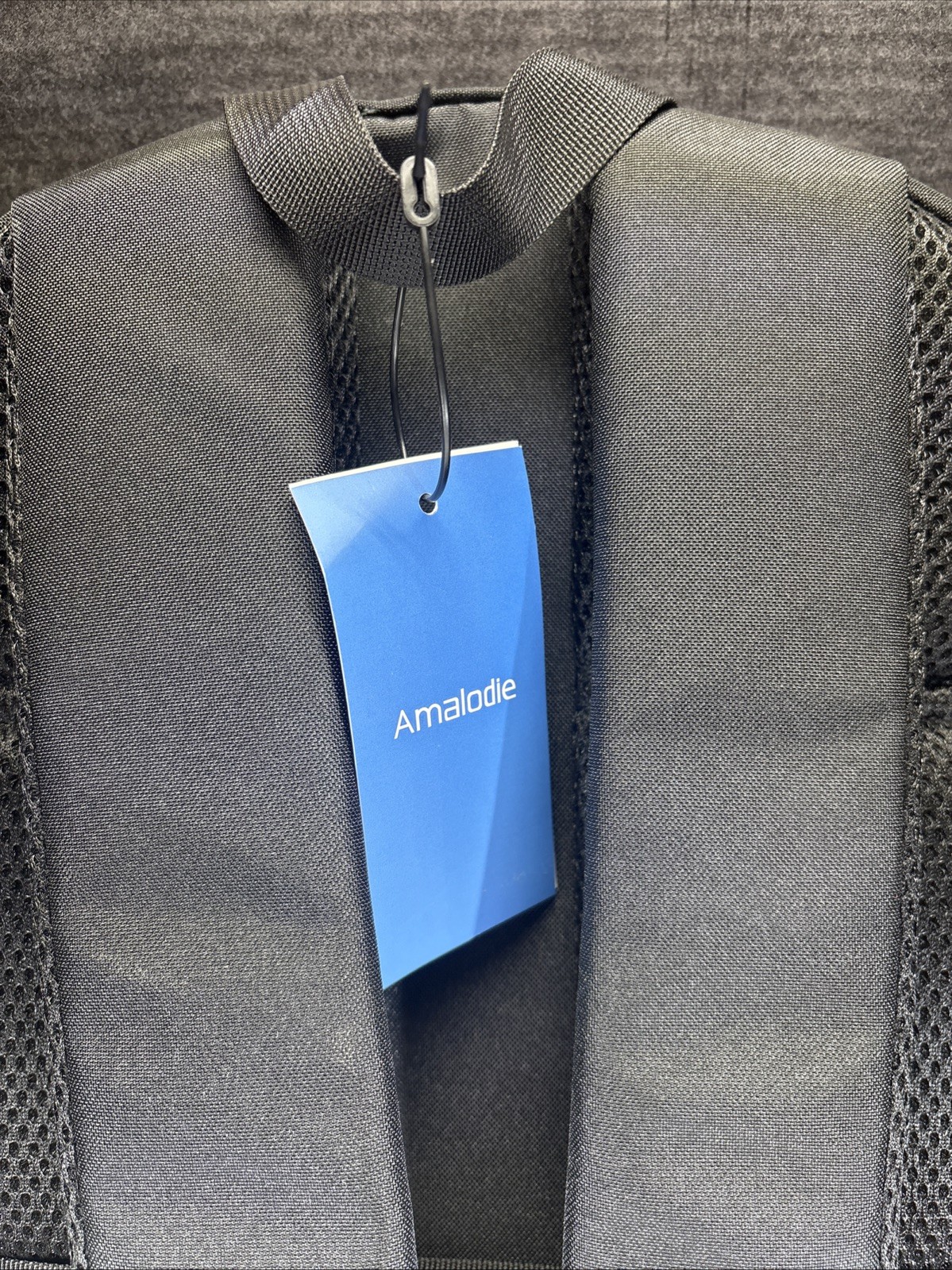 NWT-Amalodie Outdoor Recreation Backpack Black Adjustable Size 20 x 14 Terylene