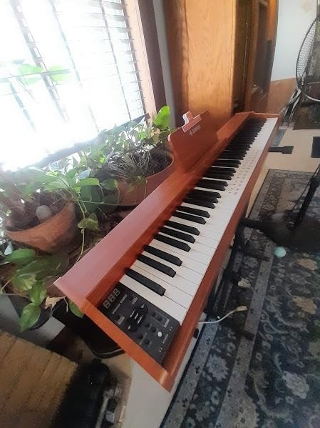 Donner DEP-1S Digital Piano Keyboard With Stand Sustain Pedal Wood Grain Design