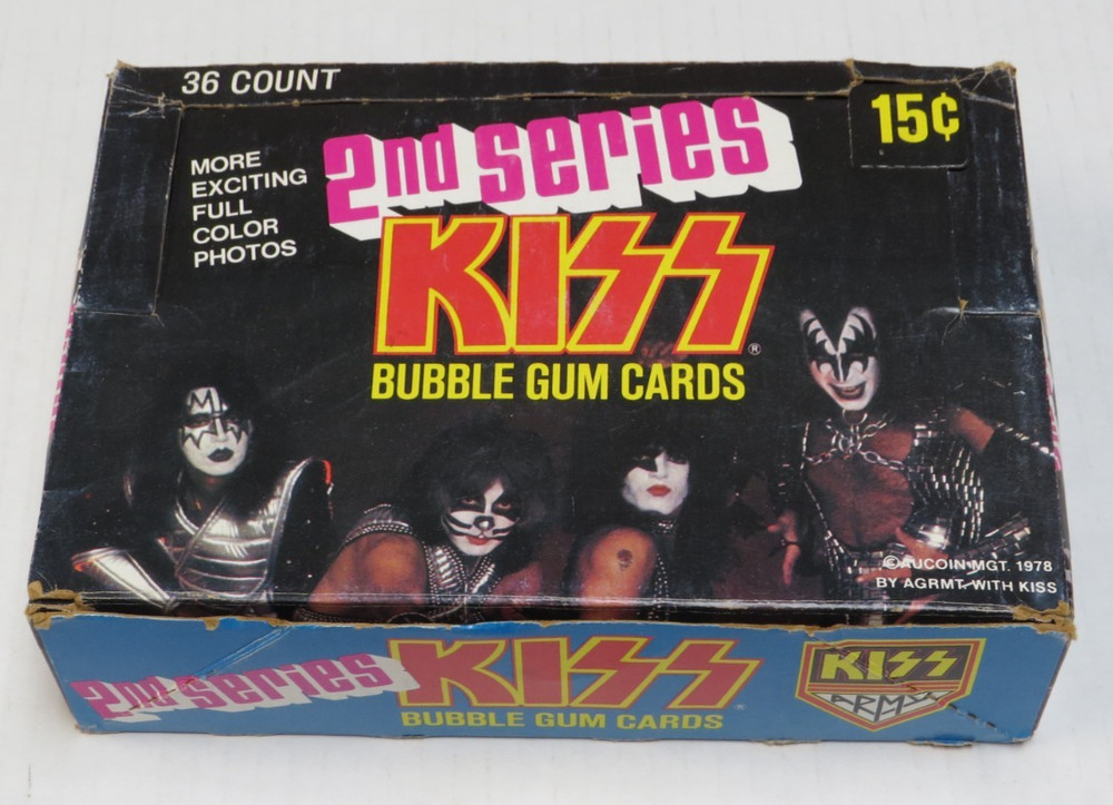 KISS DONRUSS SERIES II EMPTY BOX AUCOIN 1978