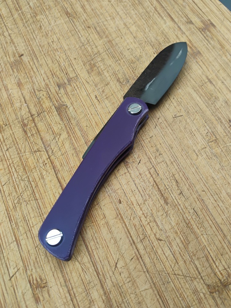 Friction Folder File Knife, Carbon Steel, G10