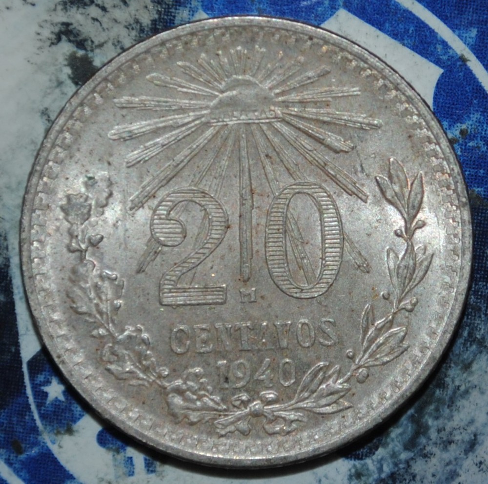 BU mexico 20 centavos 1940 {{{D181
