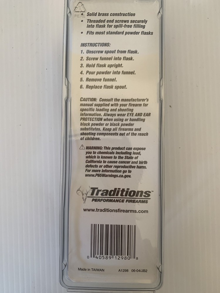 TRADITIONS A1298 FLASK FUNNEL