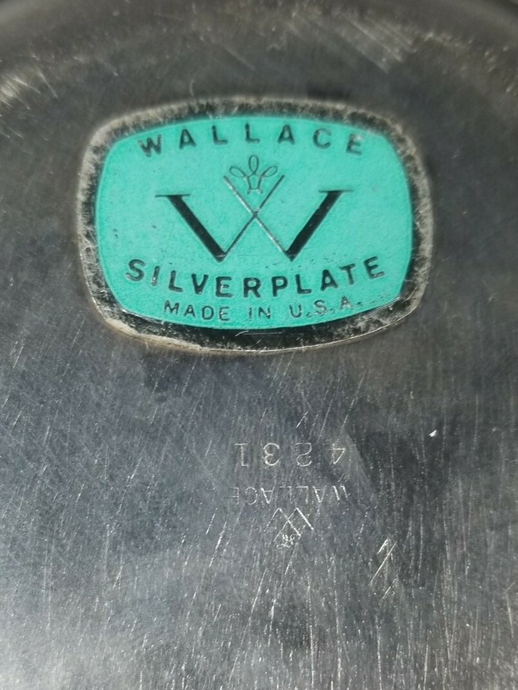 Wallace Silverplate Serving Dish Tray Candy Bowl Made In USA 4231 6.25"