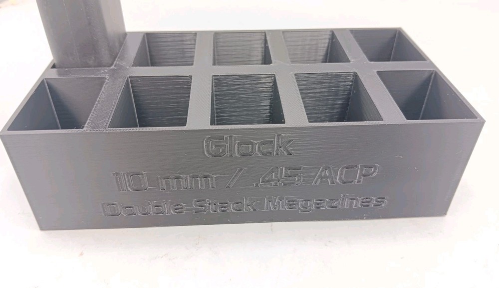10 Mag Storage Rack For Glock 21/20 .45ACP / 10mm Auto Range Holder Bin