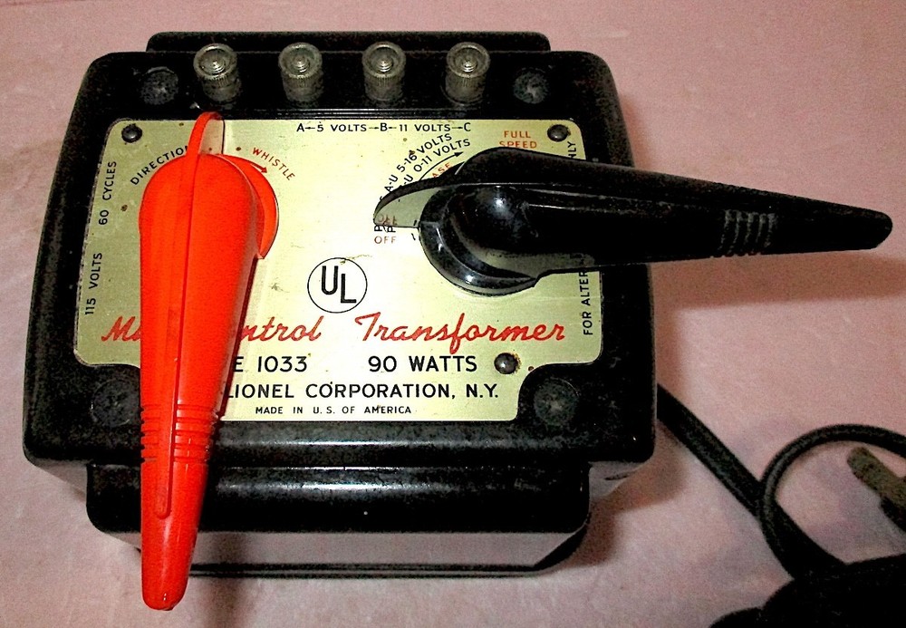 Lionel 1033 Multi-Control Transformer 90-Watt - SERVICED & TESTED