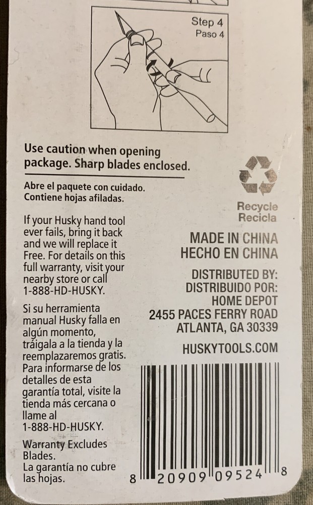 HUSKY #1 Hobby Knife For Precision Cutting and Trimming
