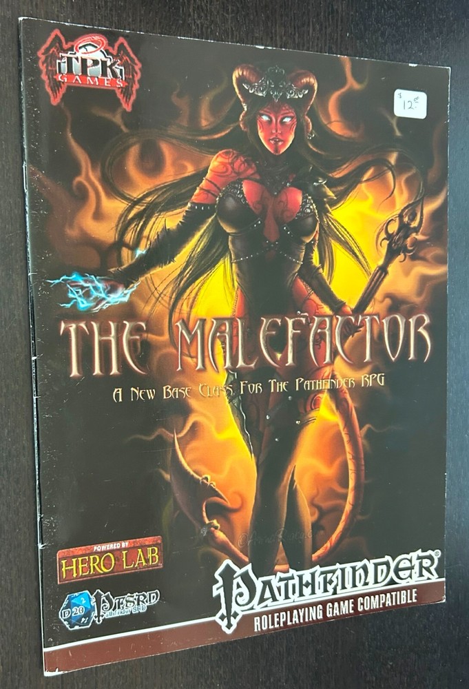 MALEFACTOR 5th Edition Classes Guide (2012 TPK Games) -- Pathfinder Compatible