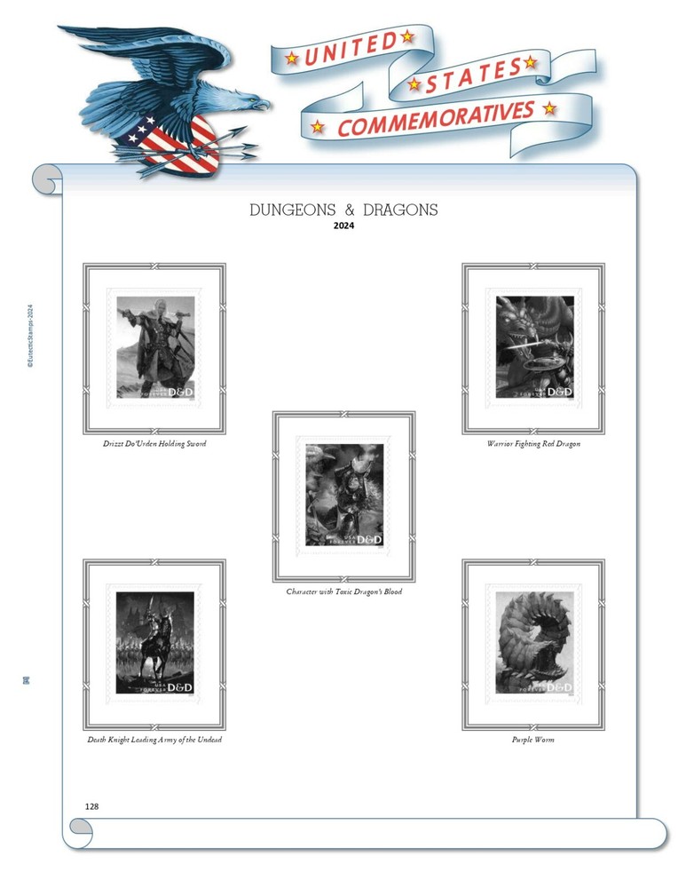 2024 U.S. Commemorative Singles COMPLETE Supplement (White Ace Alternative)