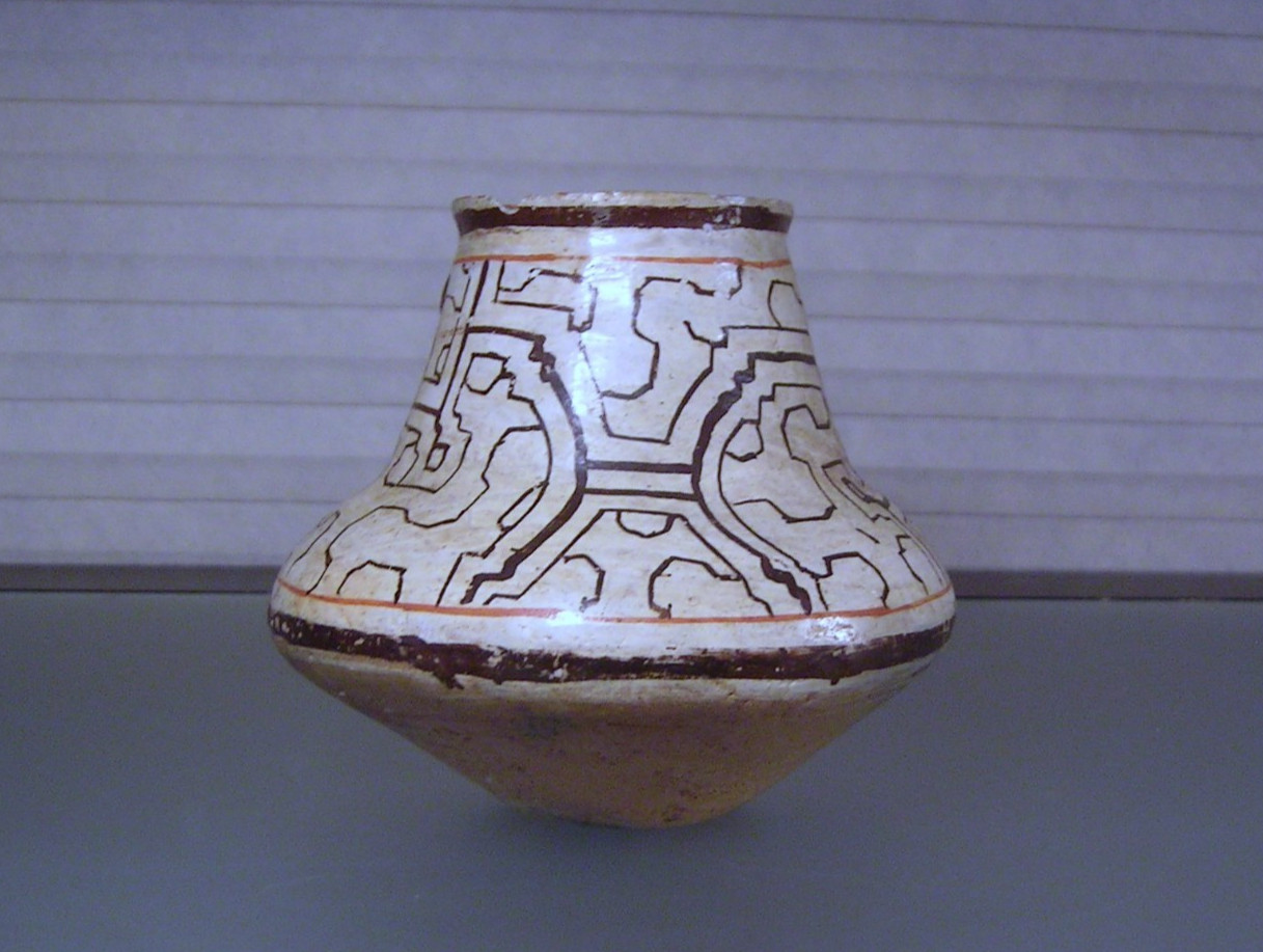 Vintage Shipibo Conibo Pottery Peruvian Effigy Water Vessel