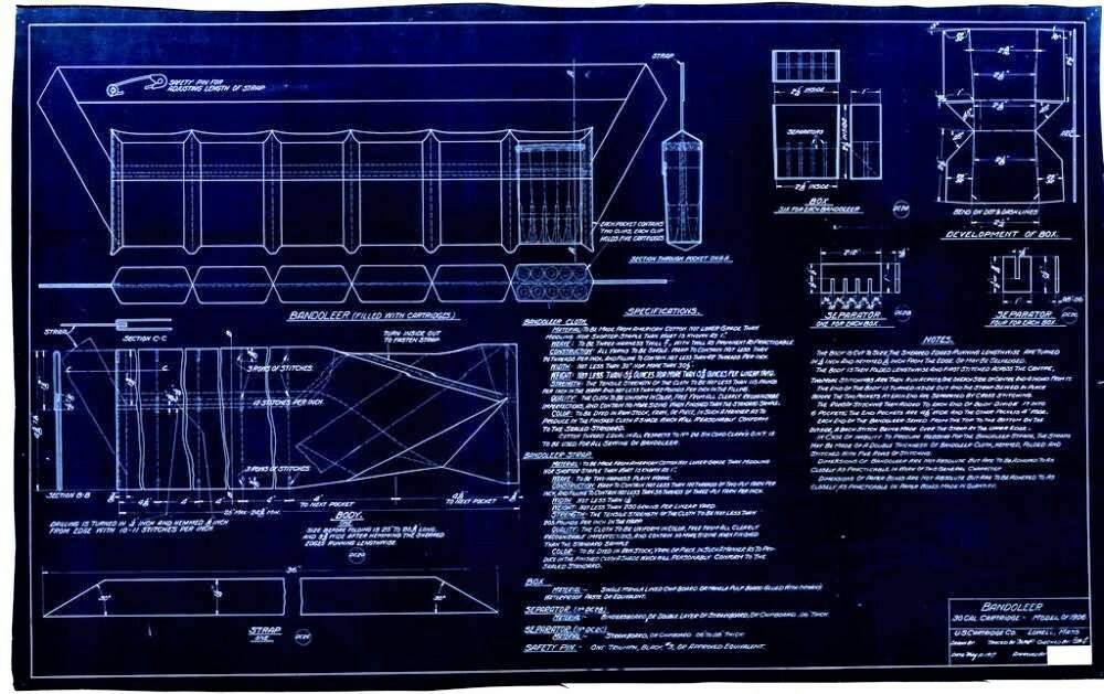 WWI M1903 SPRINGFIELD AND M1917 ENFIELD RIFLE AUTHENTIC M1906 REPLICA BANDOLEER