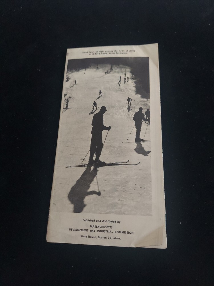 Vintage Massachusetts Tourist Map