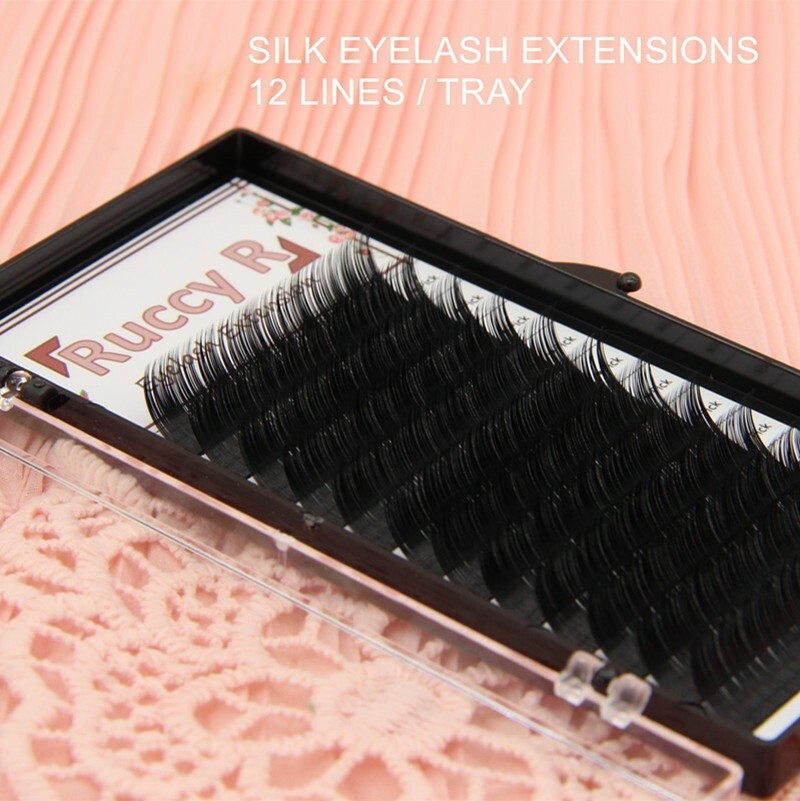 Ruccy R Black Assorted Eyelash Extensions 0.05 C Curd 14mm