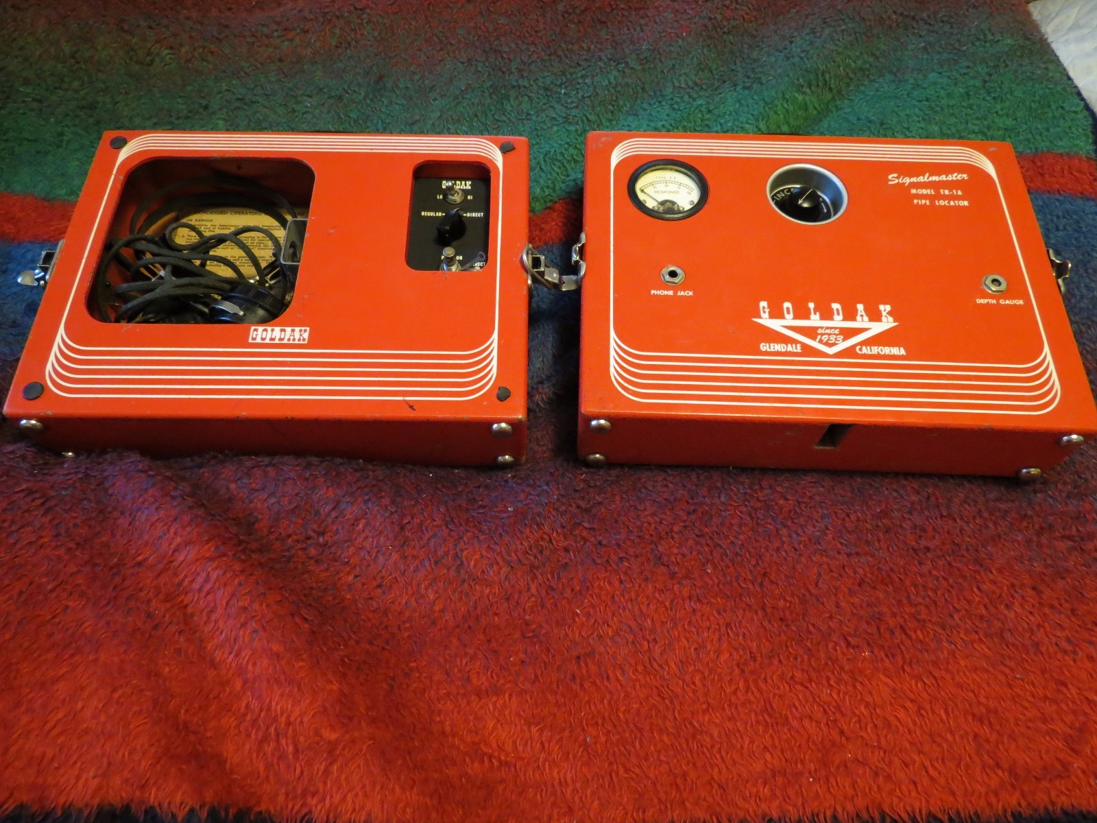 1930's vintage Goldak model TR-1A Signal master pipe Locater