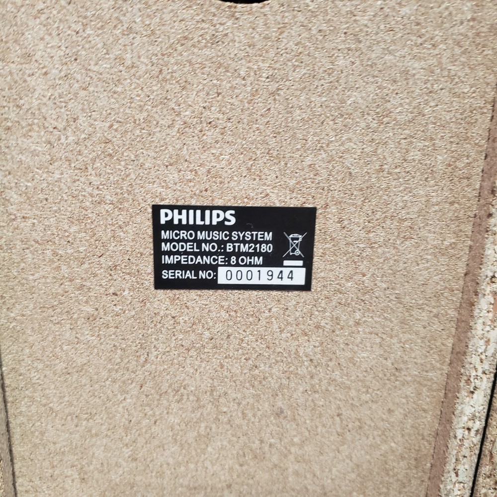 Philips BTM2180 Micro Music System Bluetooth CD MP3 USB Tested