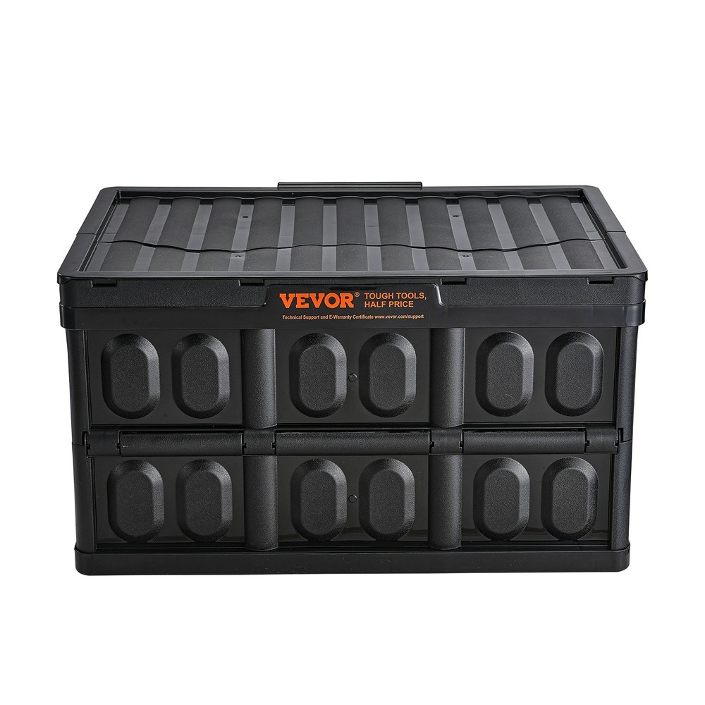 [New]Collapsible Storage Bins with Lids, 45L 3 Packs, Folding Plastic Stackable