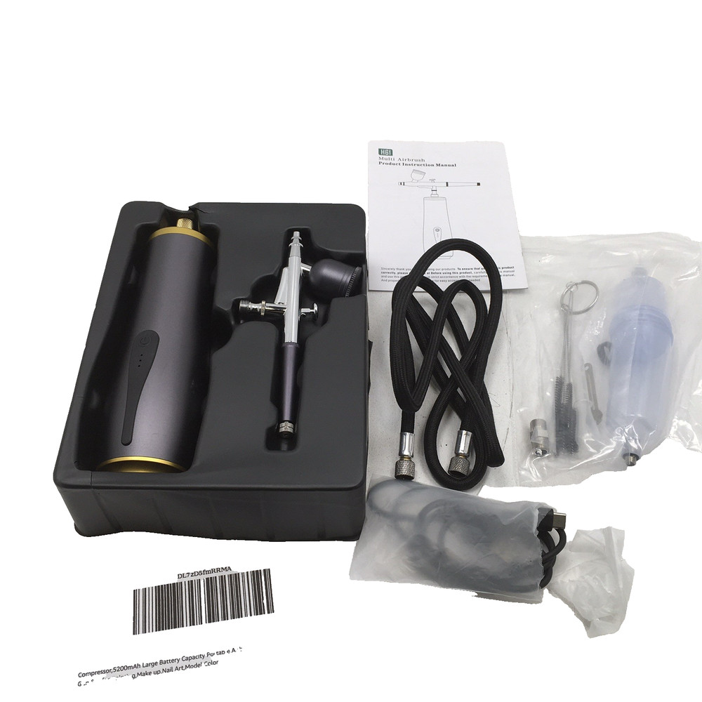 H61 Multi Airbrush Kit with Compressor 32 PSI, Open Box _ New