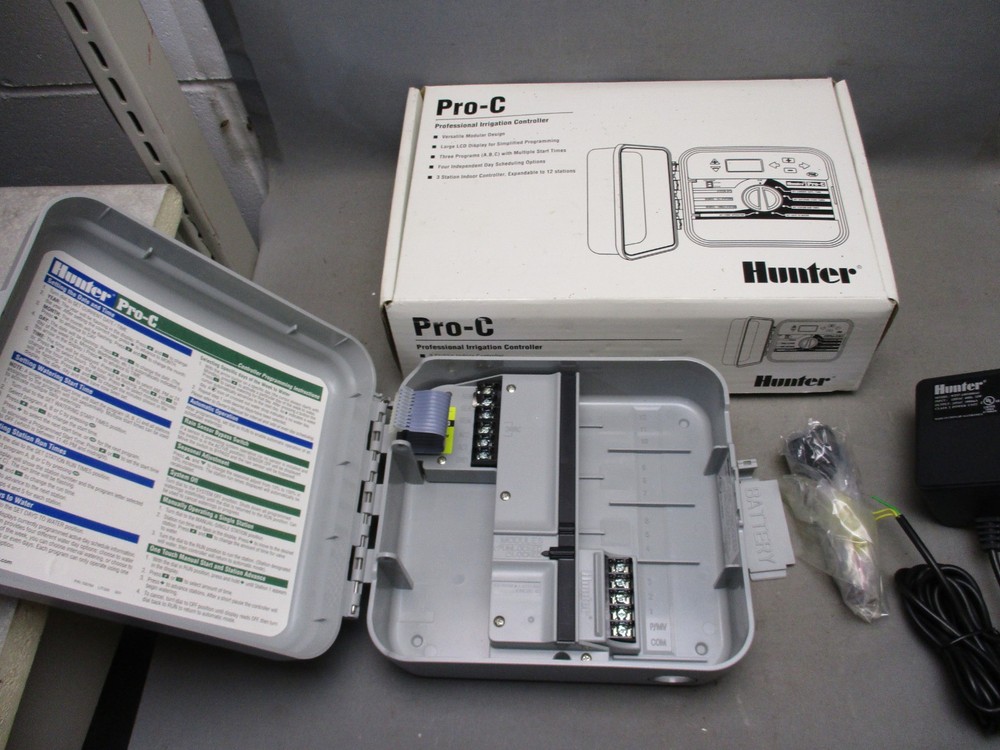 Hunter Pro-C Irrigation Sprinkler Controller Empty Box Transformer Smartport