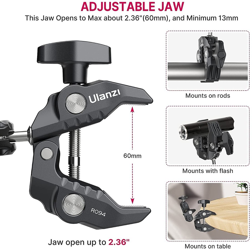 ULANZI Super Clamp Camera Mount Phone Kit, Kit