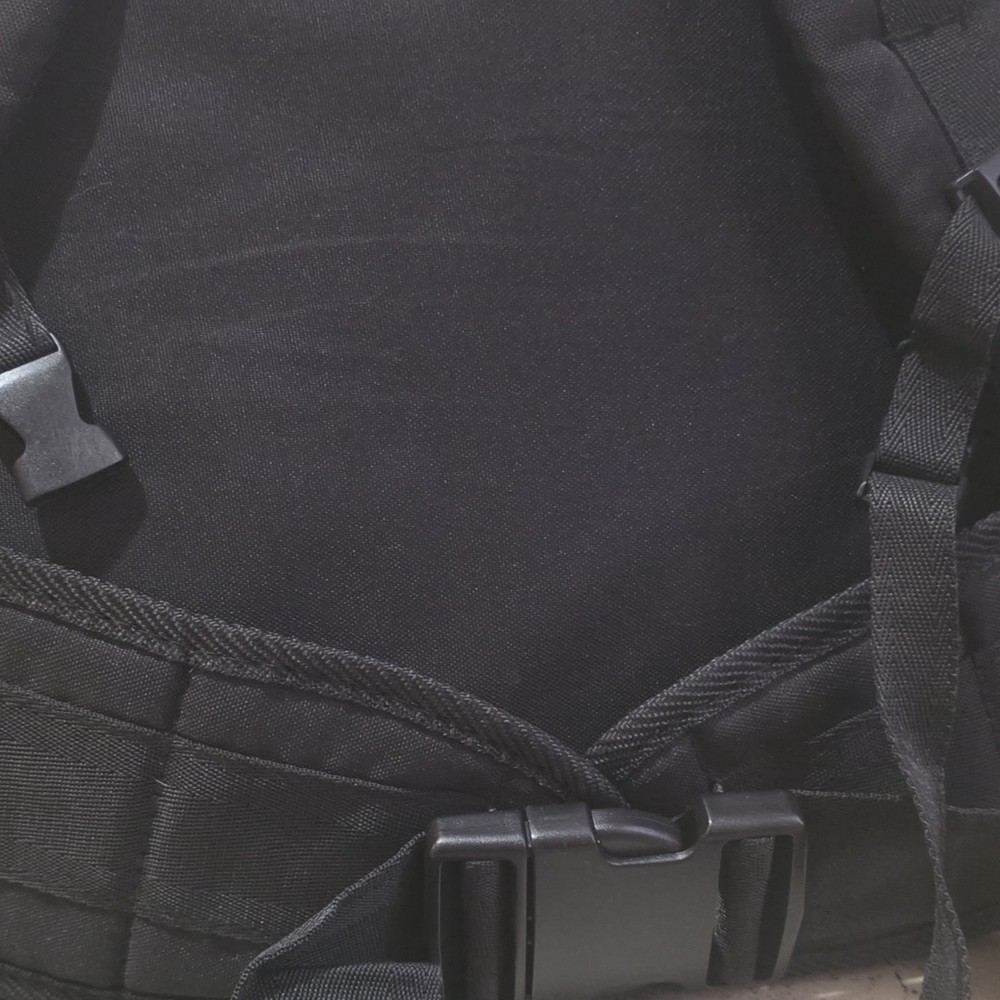 S.O.C Black Tactical Backpack MOLLE Webbing External Pockets Adjustable Straps