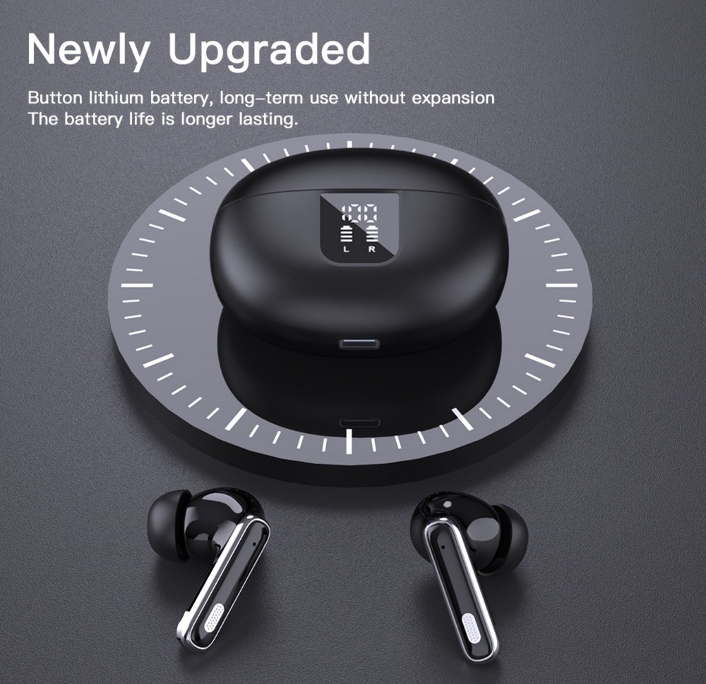 Bluetooth Earbuds for iPhone 15 / Galaxy S24 – Mic + Translator