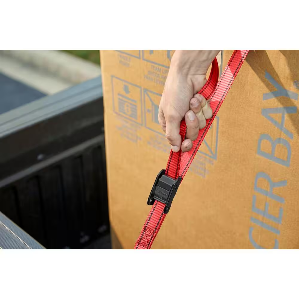 NEW10ft Heavy-Duty 4-PACK Tie-Down Straps with Quick-Release & S-Hooks Anti-Rust