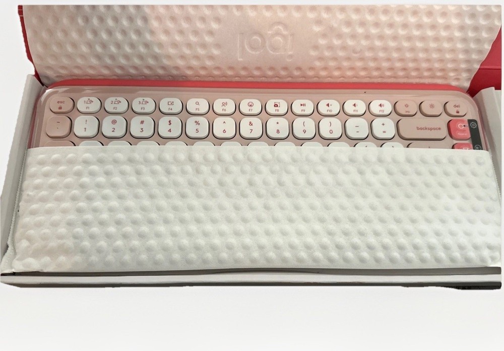 Logitech POP ICON Combo, Bluetooth Keyboard and Mouse Combo - Rose