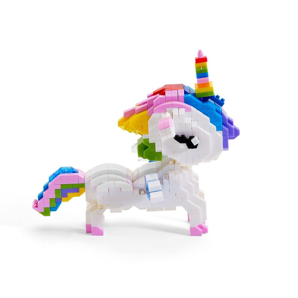 Unicorn Tiny Building Blocks in Storage Box (744 pcs) - Plastic 43997