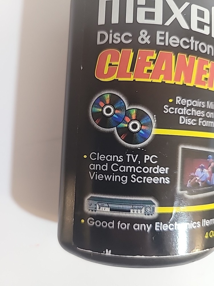 Maxwell Disc Electronic Cleaner 4oz Solution VTG New