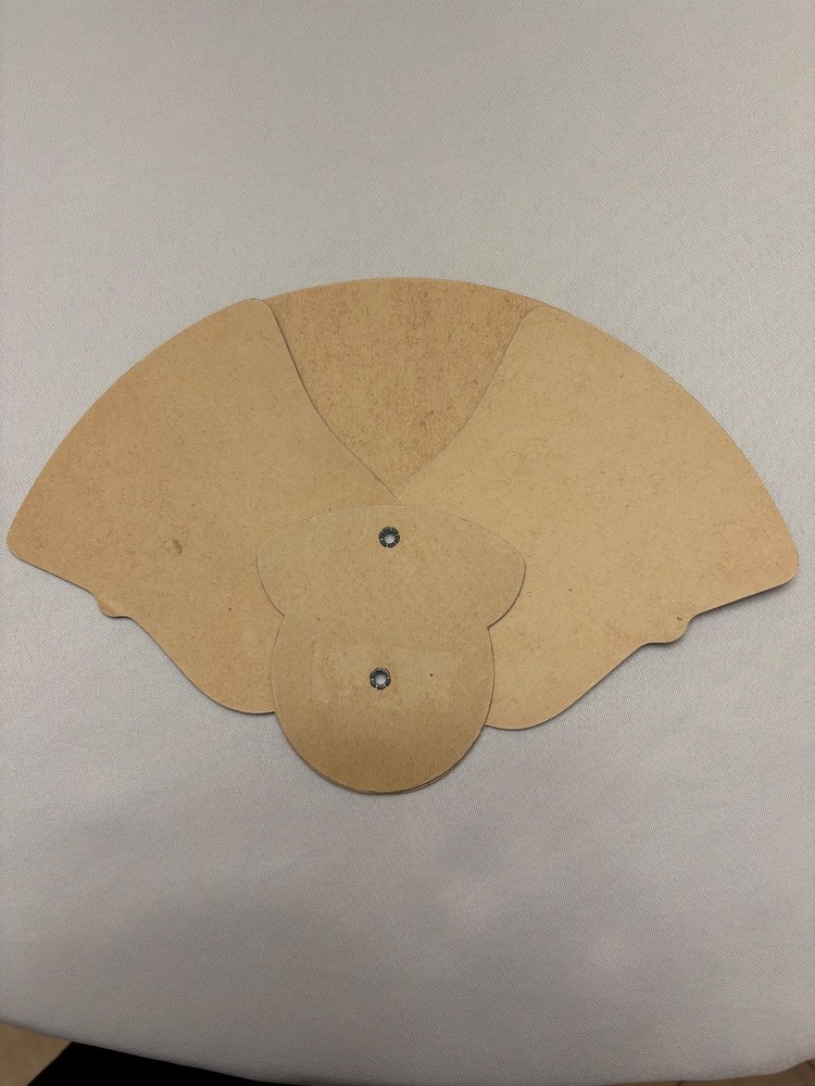 WWII Patriotic tri-fold paper fan