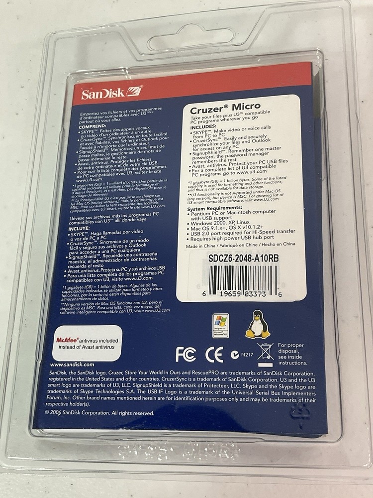 SanDisk Flashdrive & Mobile Memory Kit. NEW. Unopened.