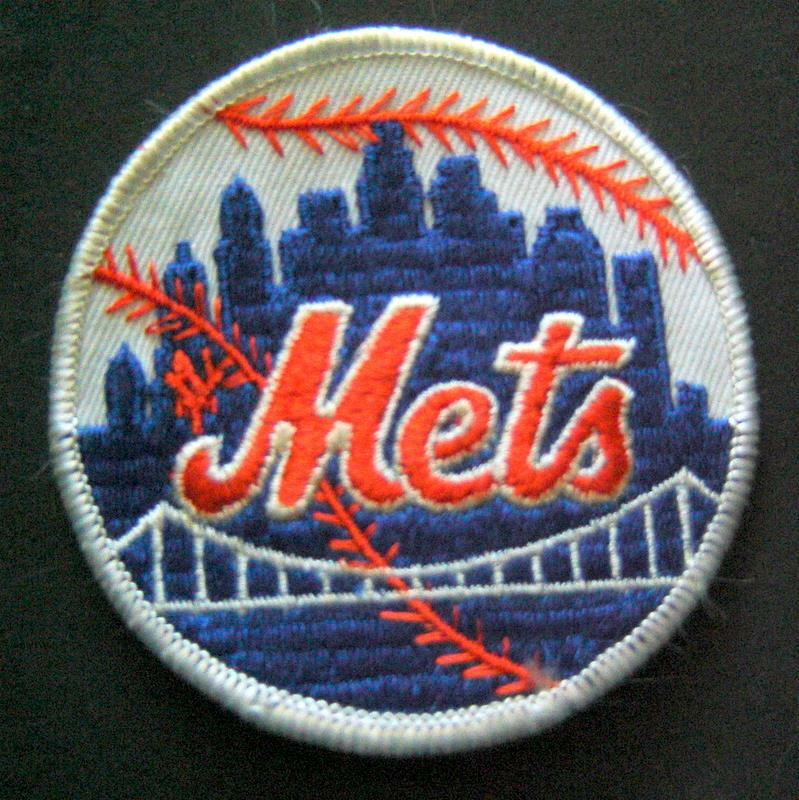 New York Mets Baseball Round Cloth PATCH 3" Diameter