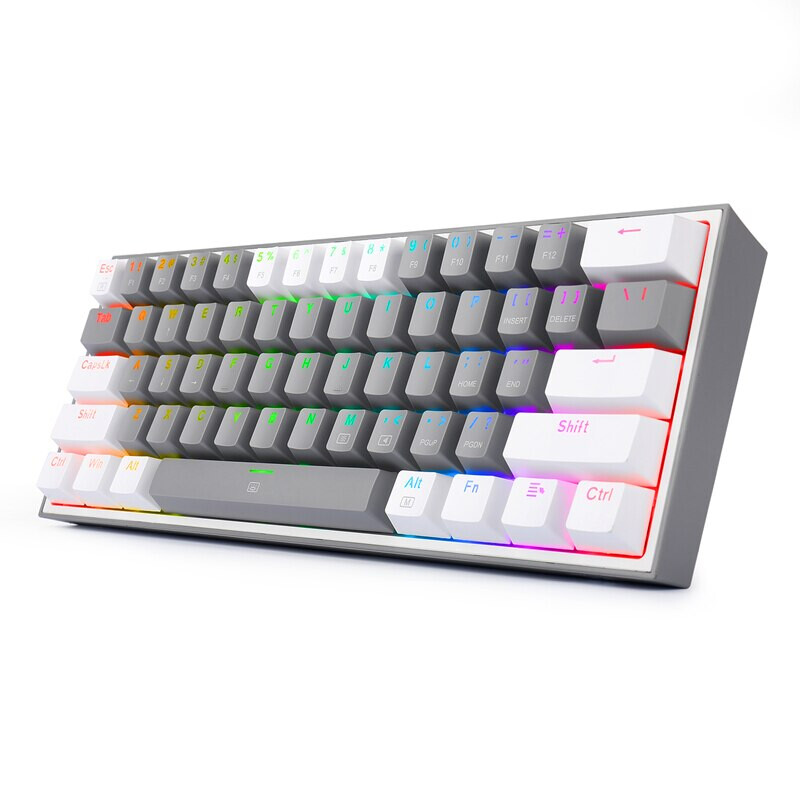 RGB Gaming Keyboard 61 Keys Compact Mechanical Keyboard Linear Red Switch