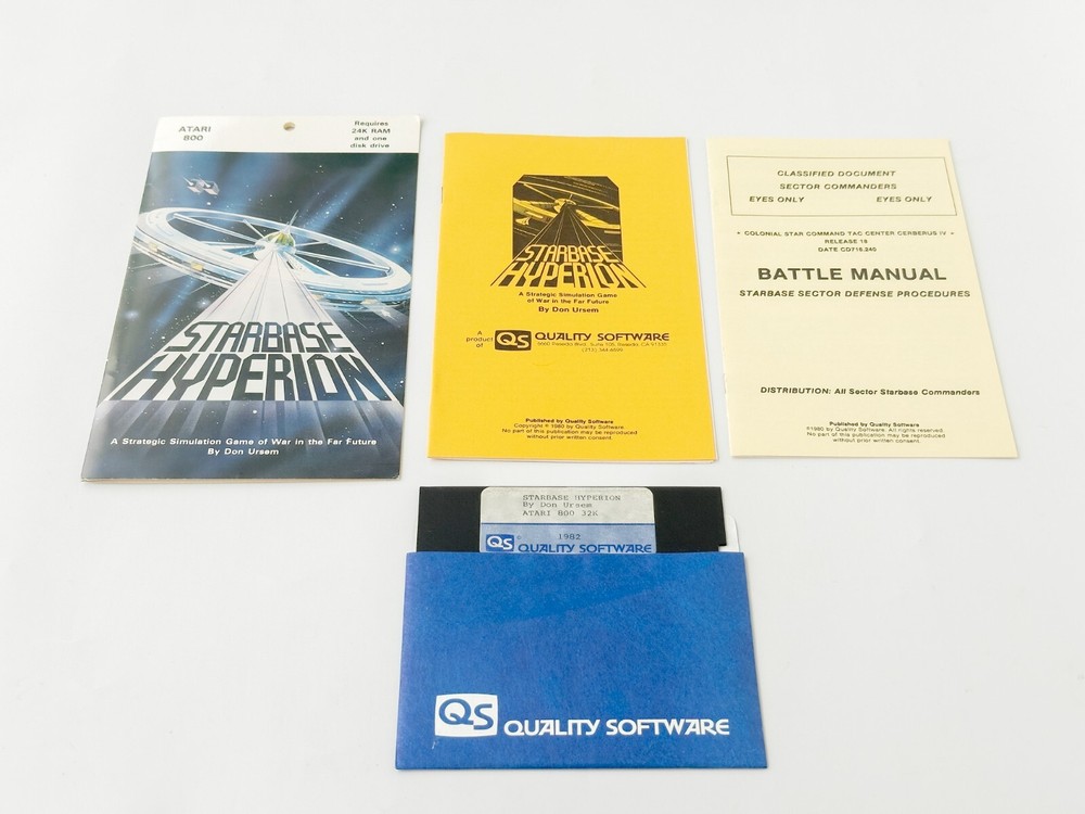 Starbase Hyperion - Quality Software - 1982 / Atari 800