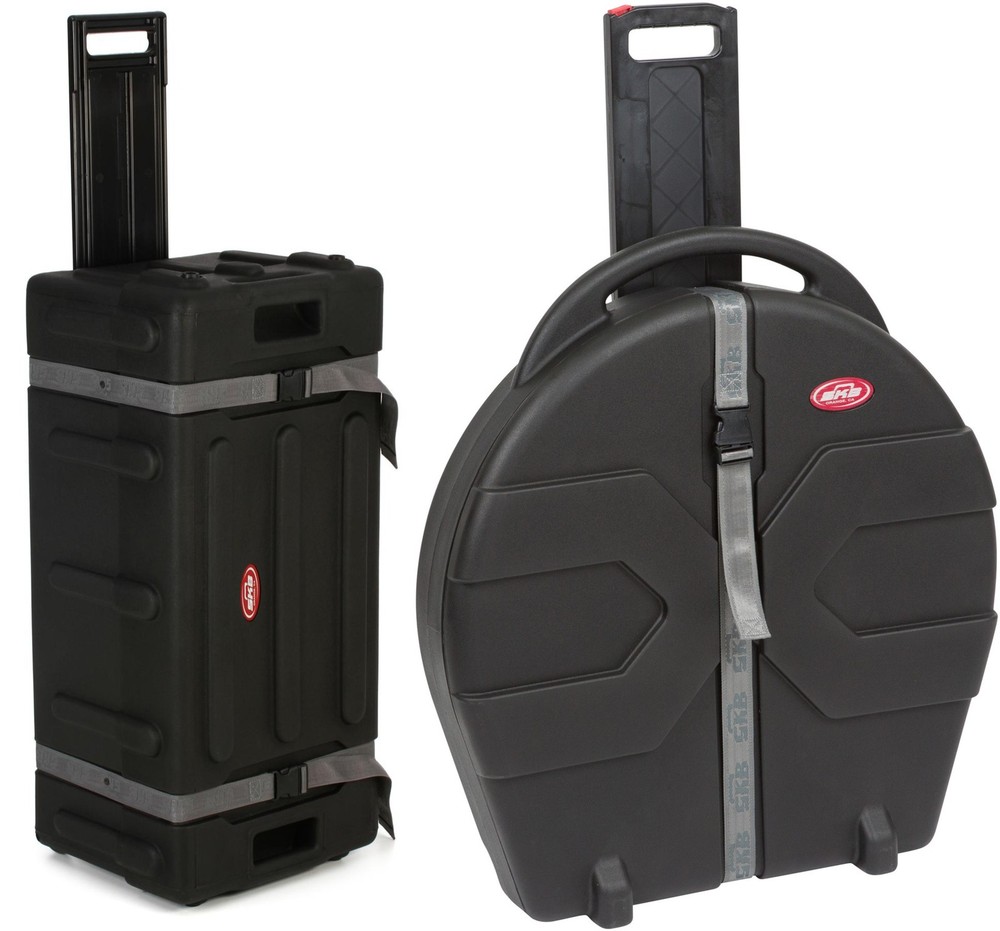 SKB Mid-sized Drum Hardware Case with Wheels + SKB 1SKB-CV24W Value Bundle