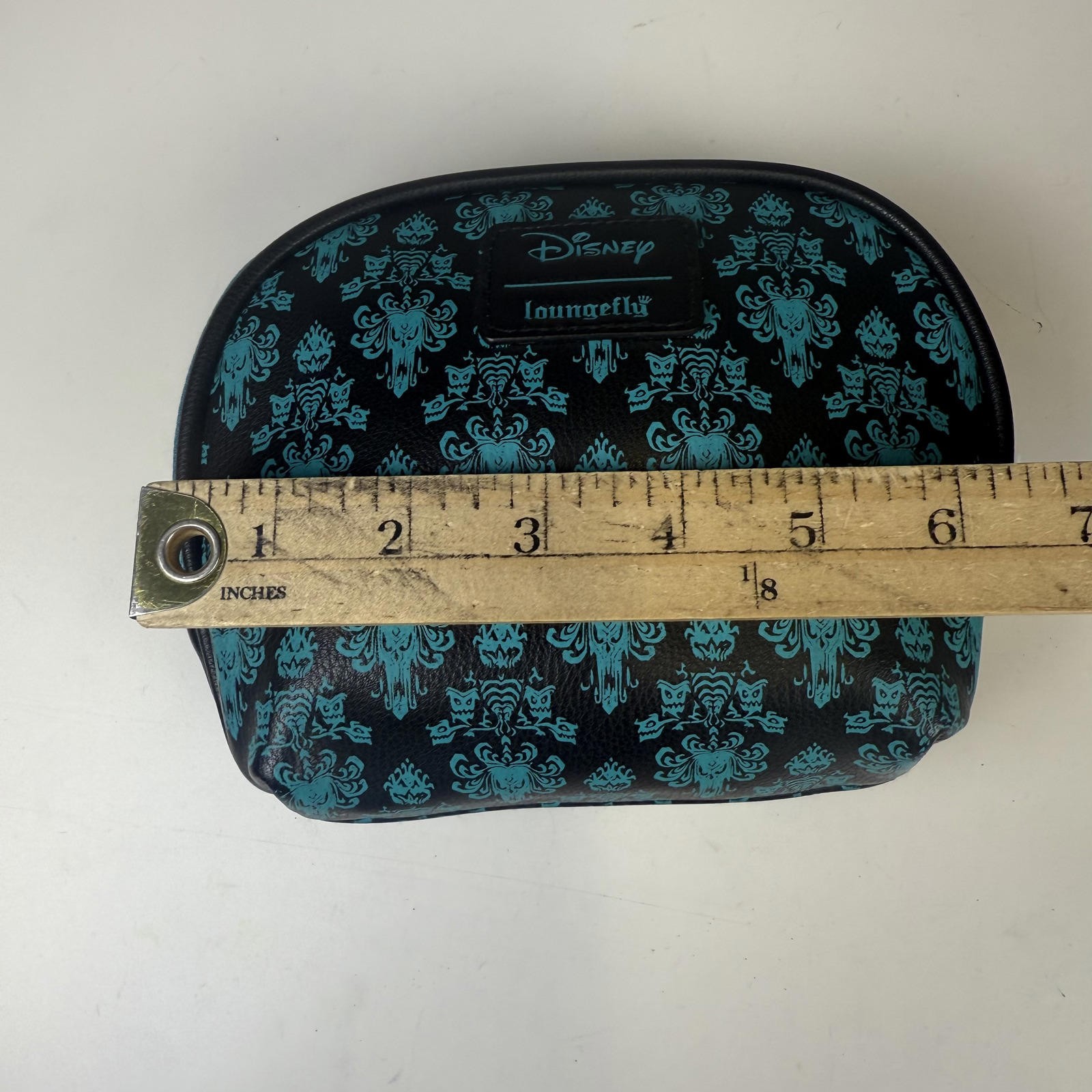 Disney X Loungefly Haunted Mansion Teal and Black Cosmetic Bag Rare