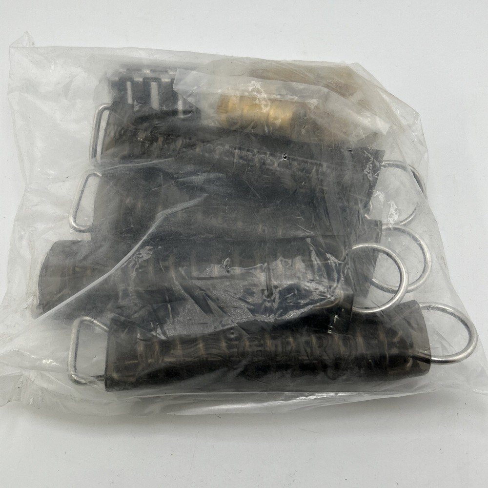 Yard Guard Double 7.5" Spring Set 4 Pack w Protector Shackle & Brass Anchor