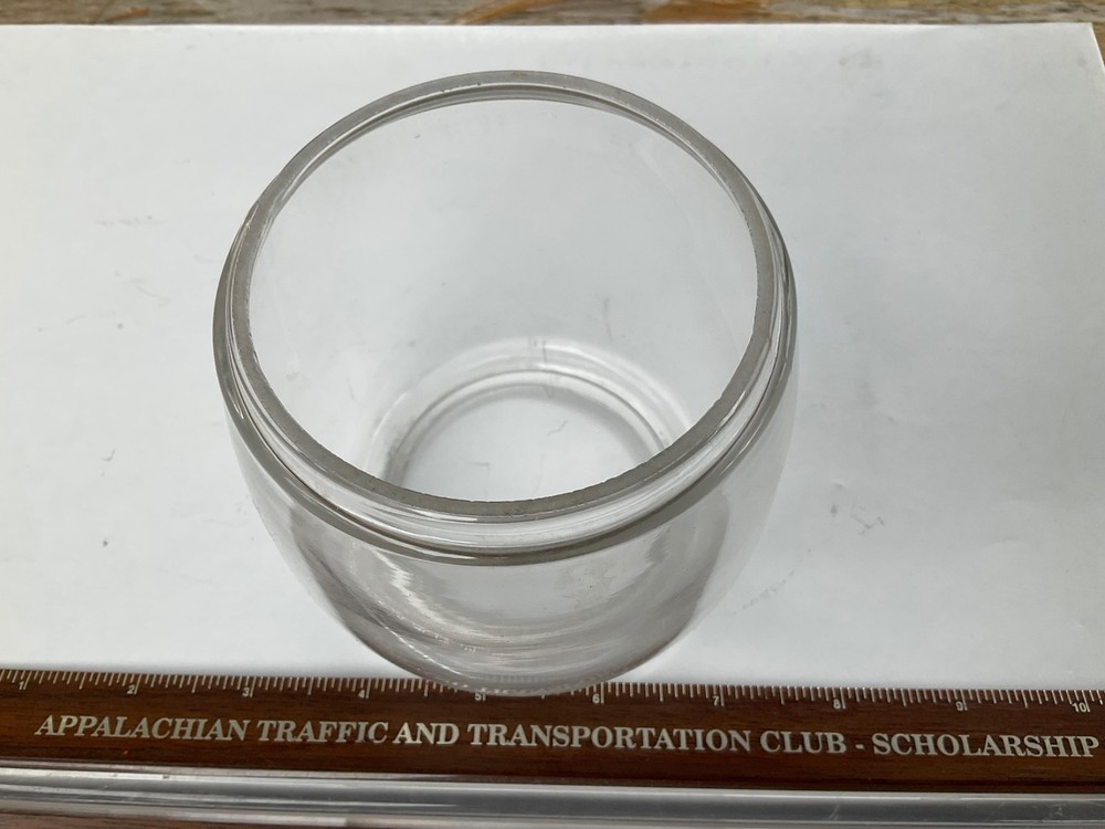 Unmarked Clear Glass Lantern Replacement Globe