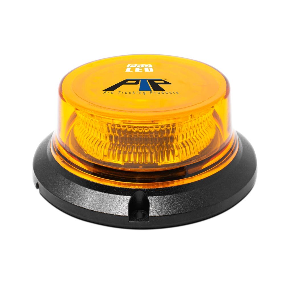 Pro LED Class 1 Amber LED Permanent Mount Warning Light Beacon w/Mirror Bracket