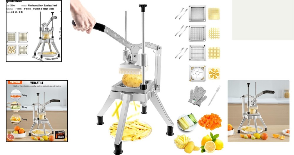 Multipurpose Vegetable Chopper with 4 Blades – Effortless Food Prep Essential