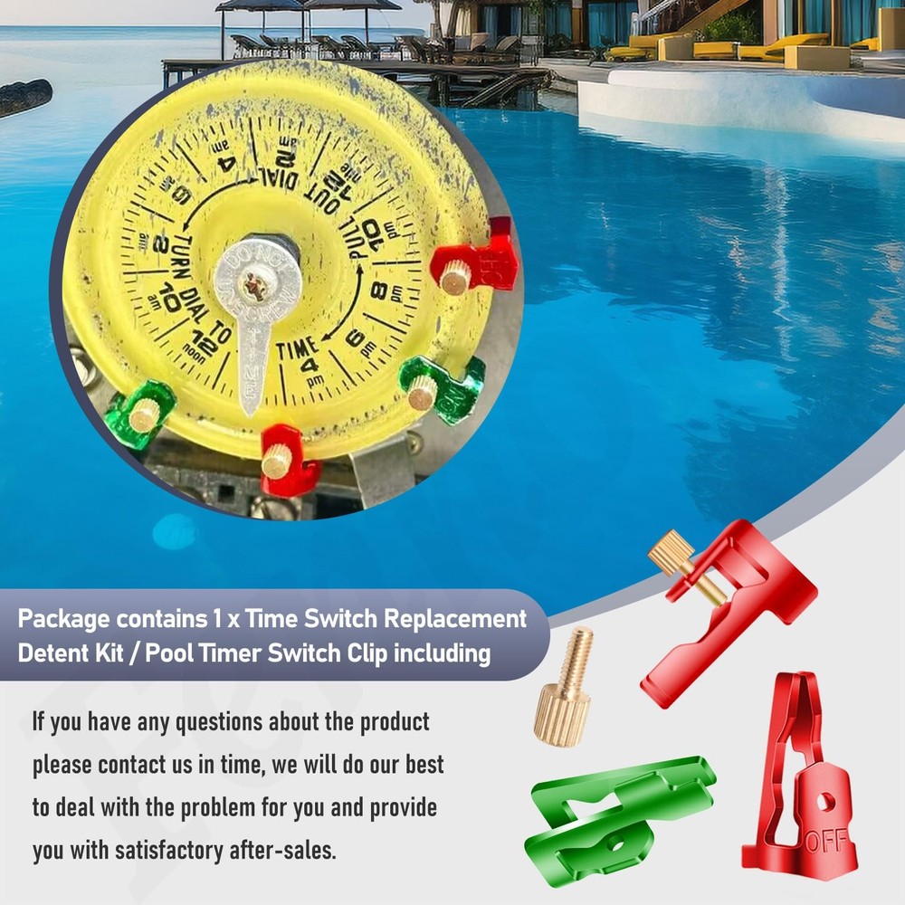 Time Switch Replacement Trippers Kit/Pool Timer On Off Red Green Gold Silver