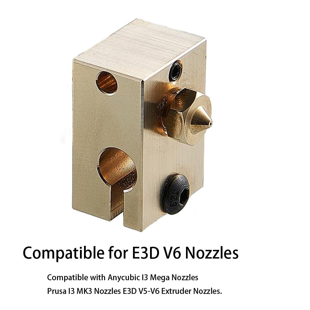 16Pcs V6 Nozzles kit Compatible for E3D V5 Hotend, Nozzle...