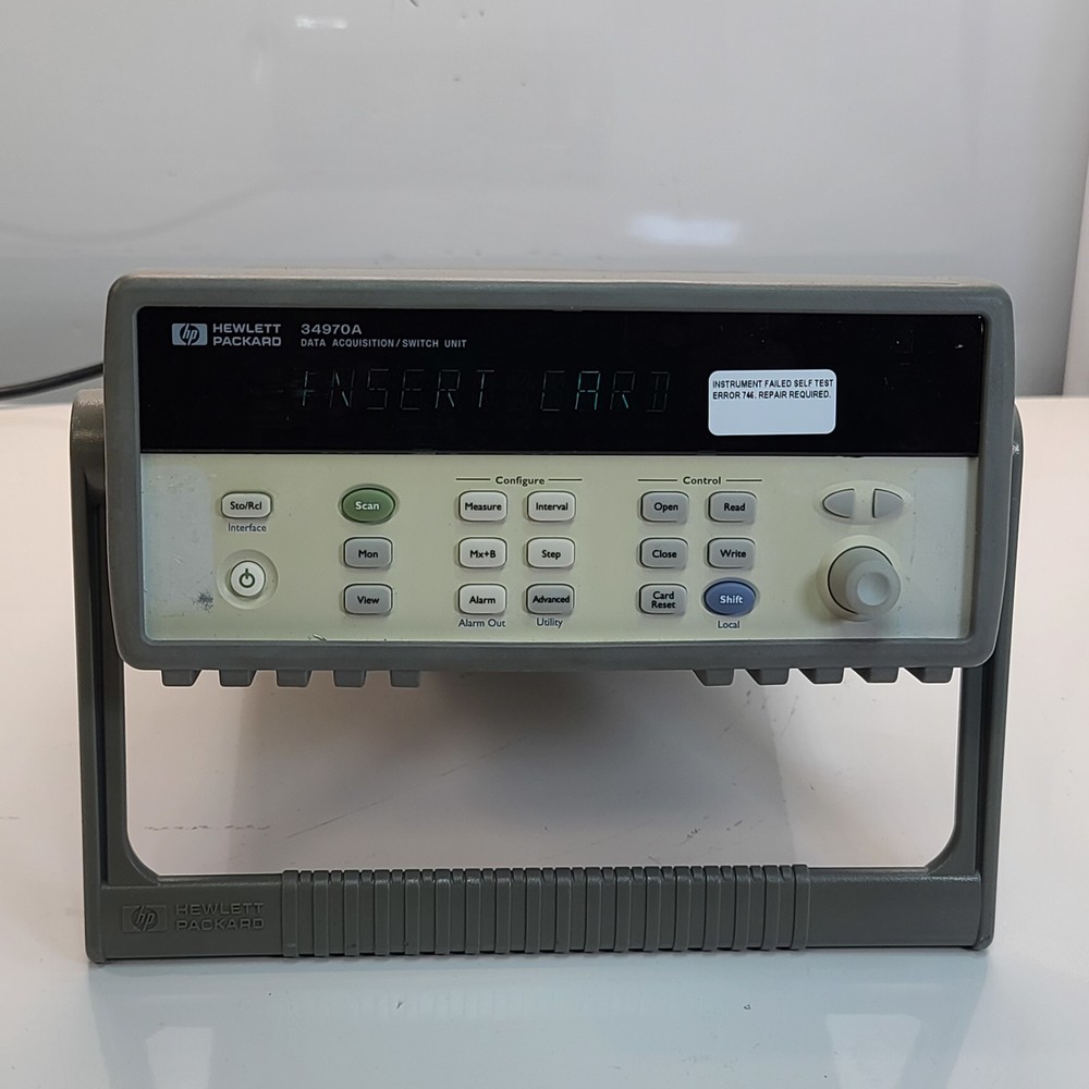 Agilent HP 34970A Data Acquisition Switch Unit Failed Self Test, Error 746
