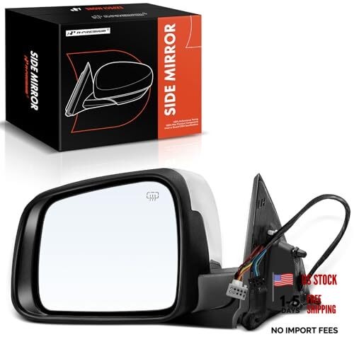 Driver Side Power Door Mirror - Compatible with Dodge Durango Left Driver Side