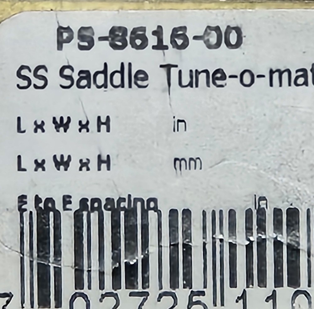 Genuine Graph Tech String Saver Saddle Tune-O-Matic (6 Pcs) PS-8616-00