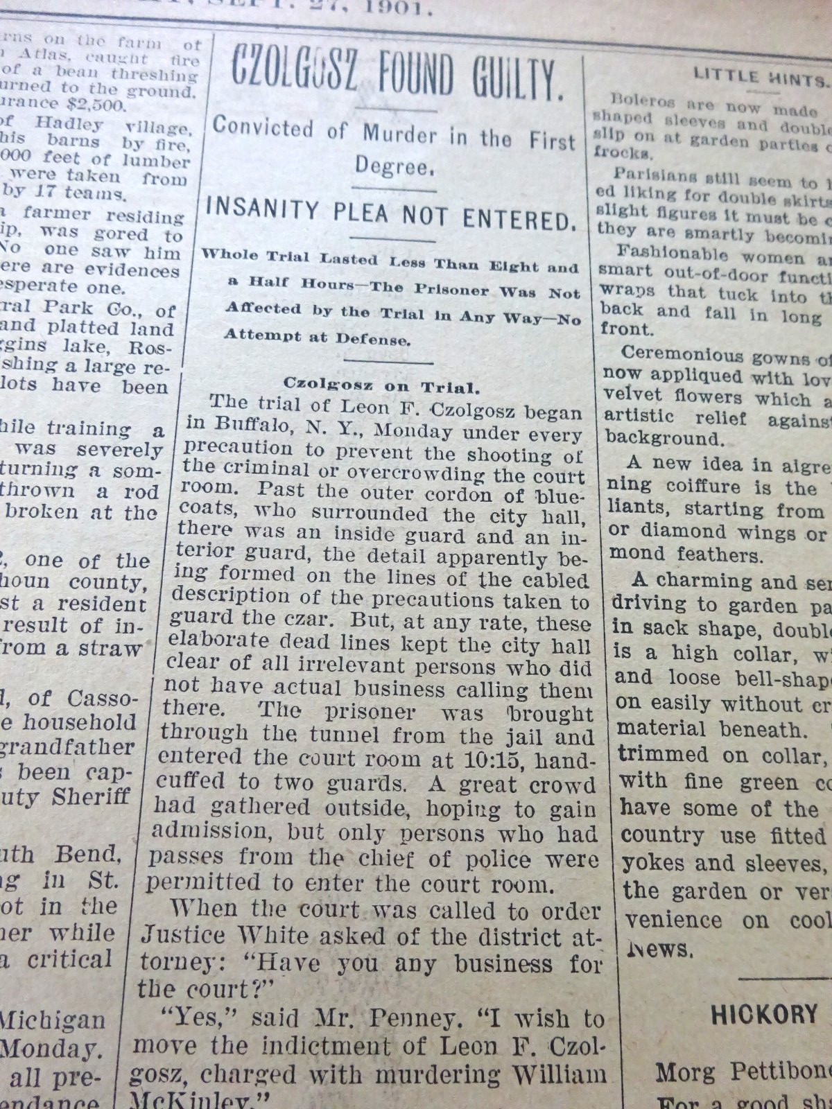 1901 Director Fred S.Stone and Black Detroit Orchestra Perform North Branch Fair